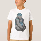 Gorilla als ambachtsman met moersleutel t-shirt (Voorkant)