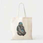 Gorilla als ambachtsman met moersleutel tote bag (Voorkant)