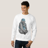 Gorilla als ambachtsman met moersleutel trui (Voorkant volledig)