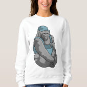 Gorilla als ambachtsman met moersleutel trui (Voorkant)