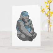 Gorilla als Ambachtsman met Sleutel Kaart (Gele Bloem)