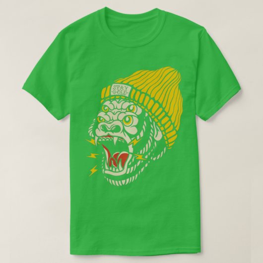 Gorilla American raditional attoo Inked Old School T-shirt (Design voorkant)
