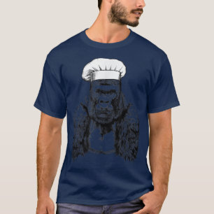 Gorilla Animal Chef Funny Cooking Cook T-shirt