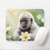 Gorilla Animal Fun Fantastic Surreal Wildlife Muismat (Met muis)