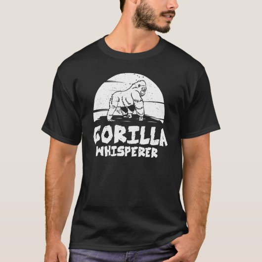 Gorilla Animal Quote Monkey Habitat Silverback Wes T-shirt (Voorkant)