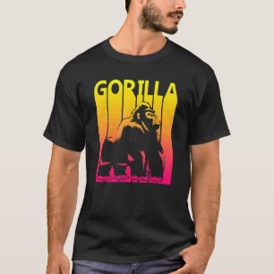 Gorilla Animal Retro Kostuum T-shirt