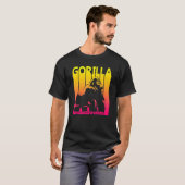 Gorilla Animal Retro Kostuum T-shirt (Voorkant volledig)