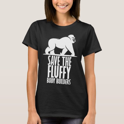 Gorilla Animal Rights Red de gorilla's T-shirt (Voorkant)