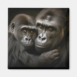 Gorilla Ape Dier Wild Beauty Freedom Wilderness Magneet