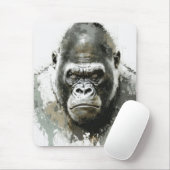 Gorilla Ape Dierlijke Schilderij Wildlife Forest Muismat (Met muis)