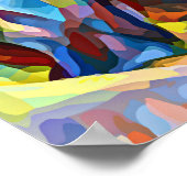 Gorilla Ape Familie Abstracte Dieren Wildlife Art Poster (Hoek)