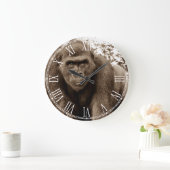 Gorilla Ape primate Wildlife Animal Foto Grote Klok (Huis)