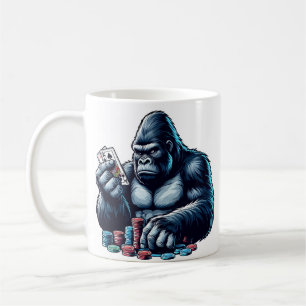 Gorilla Ape Speelkaarten Poker Gokken Casino Koffiemok