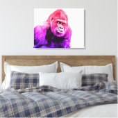 Gorilla Art Canvas Afdruk (Insitu (Slaapkamer))