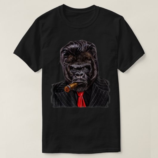 Gorilla as a Mob Boss T-shirt (Design voorkant)