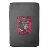 Gorilla Baas Lessen Leren Badmat (Voorkant Verticaal)
