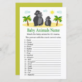 Gorilla Baby Animals Name Game (Voorkant / Achterkant)