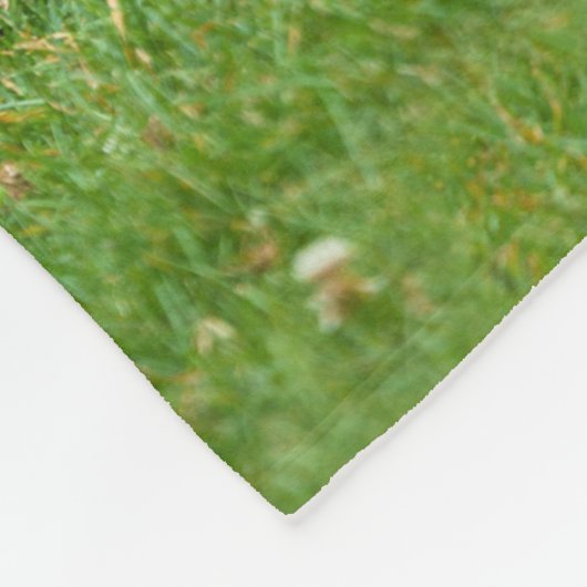 Gorilla-Baby in de gras Fleece Deken (Hoek)