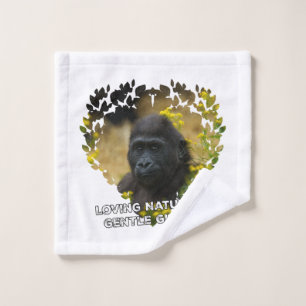 Gorilla Baby - Liefdevolle Natuur's zachte reuzen Washandje