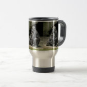 Gorilla baby & mam Hugging Travel Mug Reisbeker (Voorkant rechts)