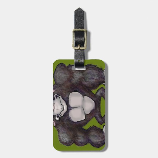 Gorilla Bagagelabel (Voorkant verticaal)