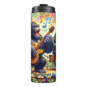 Gorilla Band in een Oerwoud Thermosbeker (Voorkant)
