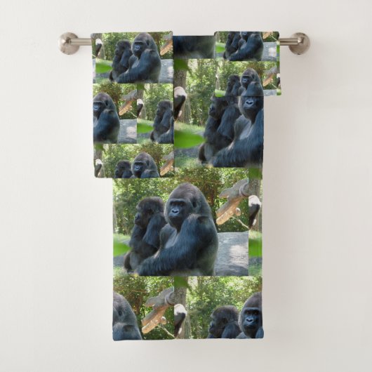 Gorilla Bath Towel Set Bad Handdoek (Insitu)