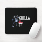 Gorilla BBQ Grilla Grillmaster Barbecue Muismat (Met muis)