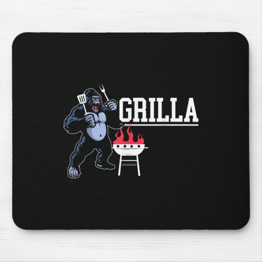 Gorilla BBQ Grilla Grillmaster Barbecue Muismat (Voorkant)