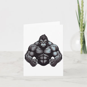 Gorilla Beast Bodybuilder Workout Gym Bodybuilding Kaart