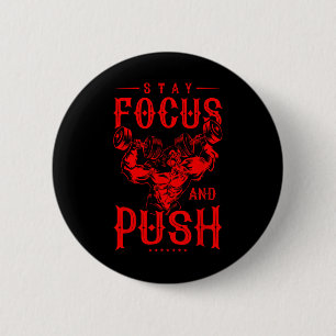 Gorilla Beast Quote Workout Fitness Bodybuilding G Ronde Button 5,7 Cm