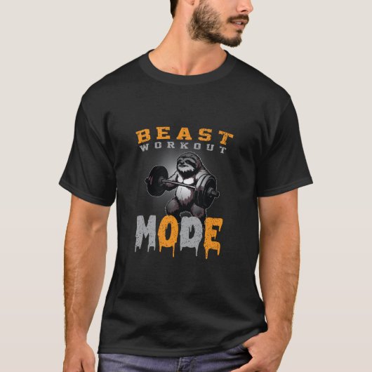 Gorilla Beast Workout Gym T Shirt Kleding Ontwerp (Voorkant)