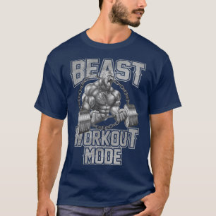 Gorilla Beast Workout Mode Motivation Bodybuilding T-shirt