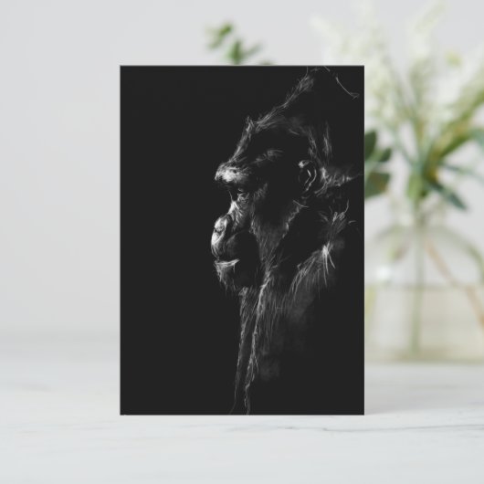 Gorilla Bedankkaart (Staand voorkant)