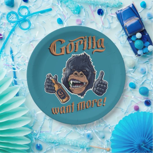 Gorilla Beer Paper Bord (Feest)