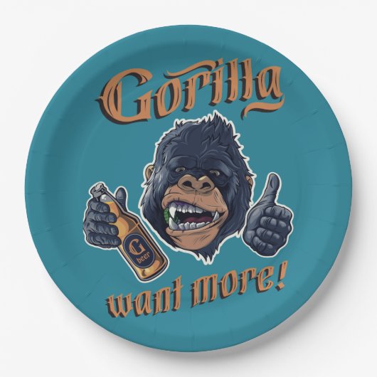 Gorilla Beer Paper Bord (Voorkant)