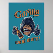 Gorilla Beer Poster (Voorkant)