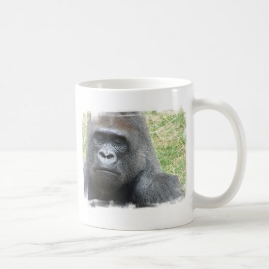 Gorilla Bekijk de Mok van koffie (Rechts)