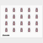 Gorilla Beloning Ronde Sticker (Vel)