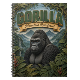 Gorilla Bergregenwoud POPCUT Notitieboek