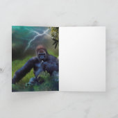 GORILLA "BESPAAR ONZE SOORT" KAART (Binnen)