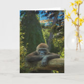 GORILLA "BESPAAR ONZE SOORT" KAART (Gele Bloem)