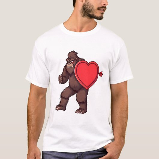 Gorilla Bewaker van het Doorboorde Hart T-shirt (Voorkant)