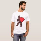Gorilla Bewaker van het Doorboorde Hart T-shirt (Voorkant volledig)