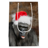 Gorilla Biddy in een feestelijk kerst Pet Medium Cadeauzakje (Achterkant)