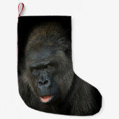 Gorilla Biddy Kerstmis Stocking Kleine Kerstsok (Voorkant)