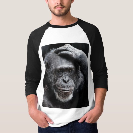 GORILLA Big Face, denkbeeldige Ape T-shirts (Voorkant)