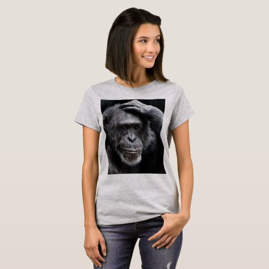 GORILLA Big Face, denkbeeldige Ape T-shirts (Voorkant volledig)