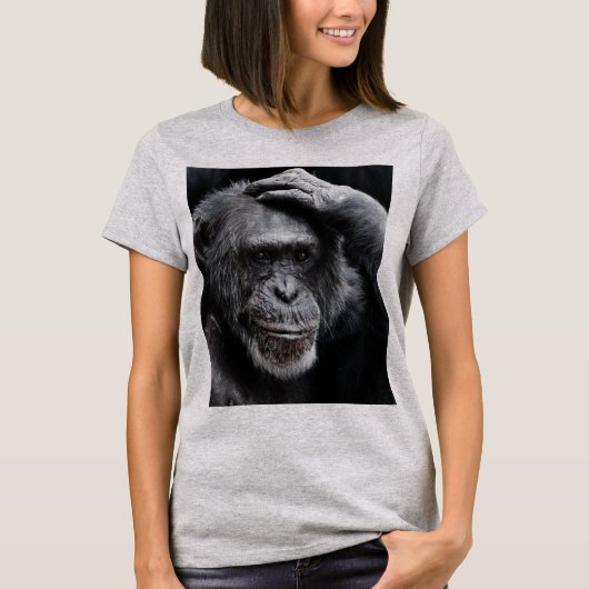 GORILLA Big Face, denkbeeldige Ape T-shirts (Voorkant)