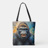 Gorilla big Smile Tote Bag (Achterkant)